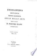 Enciclopedia metodica critico-ragionata delle belle arti