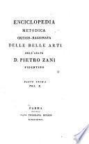 Enciclopedia metodica critico-ragionata delle belle arti