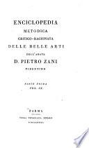 Enciclopedia metodica critico-ragionata delle belle arti