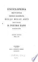 Enciclopedia metodica critico-ragionata delle belle arti