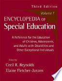 Encyclopedia of Special Education