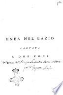 Enea nel Lazio cantata a due voci