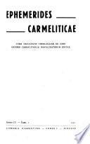 Ephemerides Carmeliticae