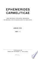 Ephemerides Carmeliticae