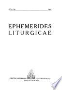 Ephemerides liturgicae