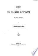 Epigrafi ad illustri Mantovani di varj secoli