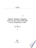 Epigrafi, epigrafia, epigrafisti