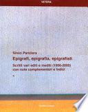 Epigrafi, epigrafia, epigrafisti