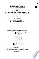 Epigrammi di M. Valerio Marziale