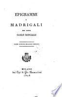 Epigrammi e Madrigali