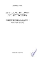 Epistolari italiani del Settecento