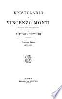 Epistolario: 1771-1796.- Vol. 2. 1797-1805.- Vol. 3. 1806-1811.- Vol. 4. 1812-1817.- Vol. 5. 1818-1823.- Vol. 6. (1824-1828); con appendice e indice generale