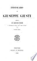Epistolario di Giuseppe Giusti