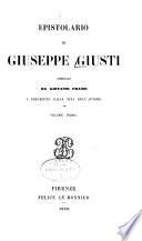Epistolario di Giuseppe Giusti