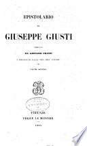 Epistolario di Giuseppe Giusti