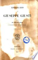 Epistolario di Giuseppe Giusti