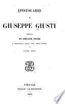 Epistolario di Giuseppe Giusti