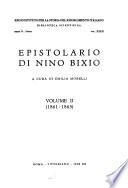 Epistolario di Nino Bixio