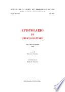 Epistolario di Urbano Rattazzi