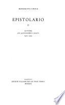 Epistolario: Lettere ad Alessandro Casati, 1907-1952