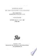 Epistolario: Lettere dal N. 1 al N. 500