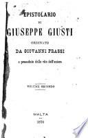 Epistolario, ordinato da Giovanni Frassi e preceduto dalla vita dell'autore
