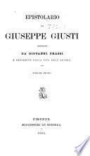 Epistolario ordinato da Giovanni Frassi e preceduto dalla vita dell'autore