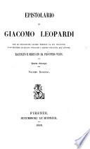 Epistolario. Quarta ristampa