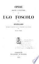 Epistolario raccolte e ordinato da F. S. Orlandini e da E. Mayer