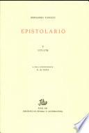 Epistolario, vol.V, 1757-1758