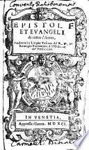 Epistole Et Evangeli di tutto l'Anno