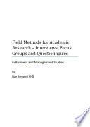 ePub - Field Methods for Academic Research - 3rd Edition