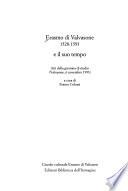 Erasmo di Valvasone, 1528-1593, e il suo tempo