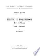 Eretici e inquisitori in Italia