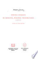 Eretici italiani in Moravia, Polonia, Transilvania (1558-1611)