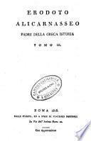 Erodoto Alicarnasseo padre della greca istoria tomo 1. [-3.]