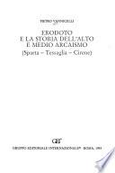 Erodoto e la storia dell'alto e medio arcaismo