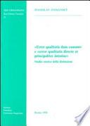Error qualitatis dans causam e error qualitatis directe et principaliter intentae