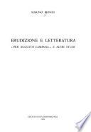 Erudizione e letteratura