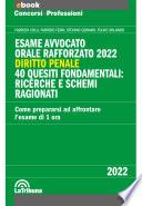 Esame avvocato - Orale rafforzato 2022 - Diritto penale
