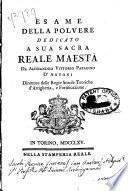 Esame della polvere, etc