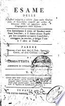 Esame delle riflessioni teologiche e critiche sopra molte Censure fatte al Catechismo composto per ordine di Clemente 8. ed approvato dalla Congregazione della Riforma, ove specialmente si tratta de' bambini morti senza battesimo, e si danno alcune regole per ben comporre un nuovo Catechismo ... diGiambattista Guadagnini, Arciprete di Cividate di Valcamonica. T. 1. [-2.!