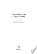 Esegesi dimenticate di autori classici