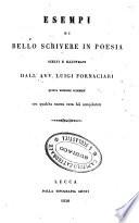 Esempi di bello scrivere in poesia