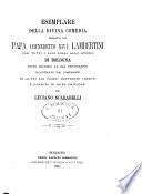 Esemplare della Divina Comedia donato da Papa (Benedetto 14.) Lambertini ... alla Studio di Bologna edito secondo la sua ortografia