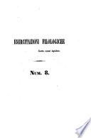 Esercitazioni filologiche