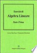 Esercizi di algebra lineare