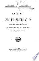 Esercizi di analisi matematica