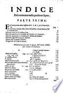 Esercizii spirituali, che si fanno publicamente nelle chiese, e privatamente da tutto l'ordine de Min. Convent. di S. Francesco, la loro regola, formole di dar l'abito, far professione, e di assoluere. Aggiuntevi le Meditazioni di tutto l'Anno, con l'instruzione per farle utilmente ; e le Bolle Pontificie da publicarsi da superiori. Il tutto riordinato, e ristampato d'ordine del reverendissimo padre maestro Bernardin' Angelo Carucci da Castel S. Angelo di Visso,...