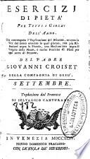 Esercizj di pietà per tutti i giorni dell'anno ...